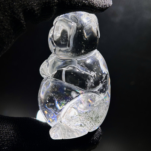 高透明‼️ヒマラヤ天然水晶彫刻 天使ちゃん❤️美型✨縁起物‼️置物