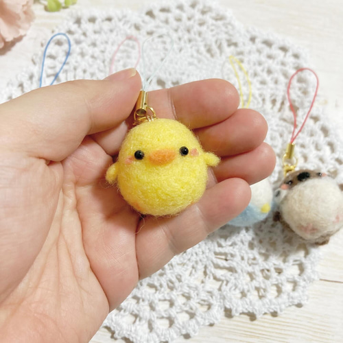 ♡ちびころことりーず♡羊毛フェルト オリジナル小鳥マスコット