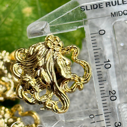 rM157【25mm 6pcs】維納斯女神 gold buttons 第4張的照片