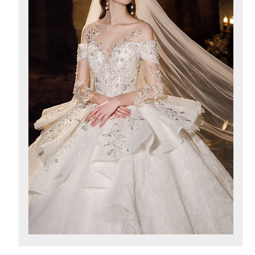 ブライズメイドドレス 刺繍 パーティードレス ウェディングドレス