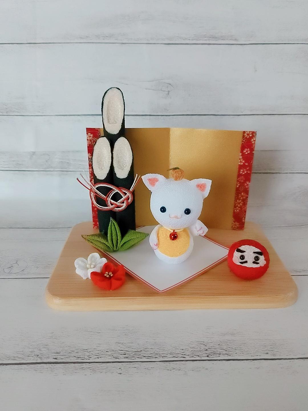 【T-ポイント5倍】 一年中飾れる ちりめん 鈴付き福猫 季節のお飾り6種類セット その他
