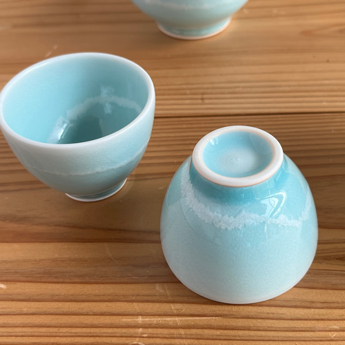 Amazon.co.jp: 宝瓶 ・ 湯冷まし ・ 茶碗 セット 白磁 茶器