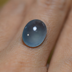 R23-187 上質 楕円 宝石質 氷種 天然グアテマラ産 藍水 A貨 本翡翠 ルース 裸石 硬玉 ジェダイト 8枚目の画像