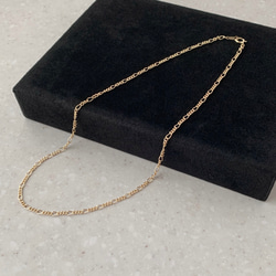 カレンシルバーゴールドカラーのネックレス③45cm 再販］カレンシルバー ラフロンデルチョーカー ネックレス 37cm