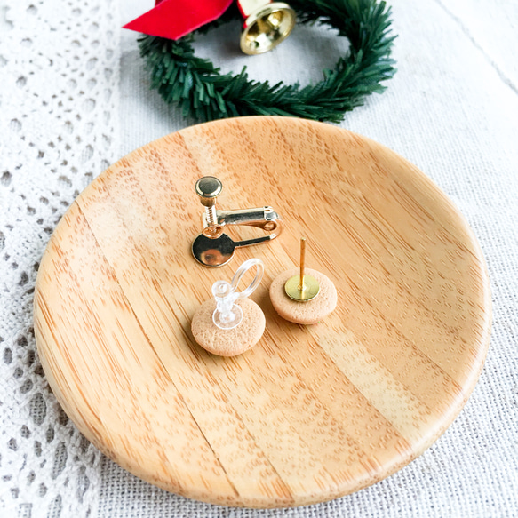 小糖霜薑餅--紅色毛衣 耳環 聖誕節 交換禮物 平貼 單支 第2張的照片