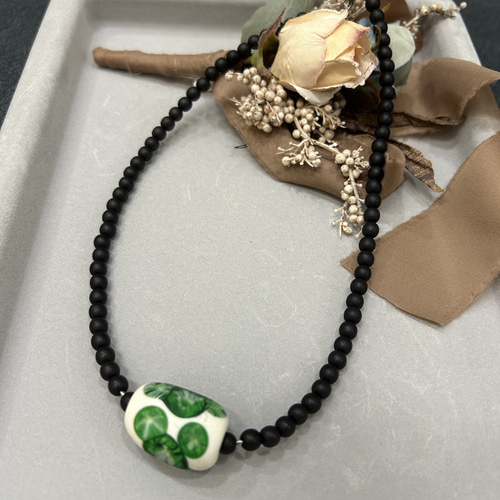 艶消しとんぼ玉ネックレス ネックレス・ペンダント のあ 通販 17022382