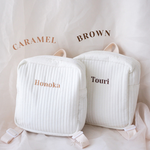 【高品質】 S001 オムツポーチ 名入れリュック 】 /刺繍 backpack Named 【 手提げ・レッスンバッグ・入園グッズ