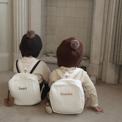 S001 【 Named backpack /刺繍 】 名入れリュック オムツポーチ