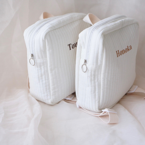 S001 【 Named backpack /刺繍 】 名入れリュック オムツポーチ