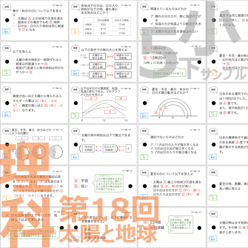 中学受験【5年下 全セット 社会・理科1-18回】 暗記カード 予シリ 組み分け 中学受験 暗記カード）5年上 社会 全セット 1-19回 – TT1-Learning