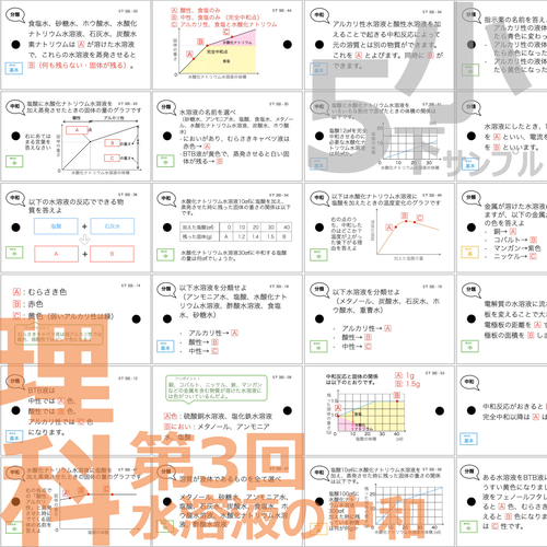 中学受験 暗記カード【5年下 全セット 社会・理科1-18回】 組分け