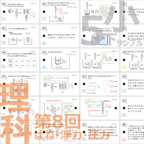 中学受験【5年下 全セット 社会・理科1-18回】 暗記カード 予シリ 組み分け 中学受験【5年下 全セット 社会・理科1-18回】 暗記カード 予シリ