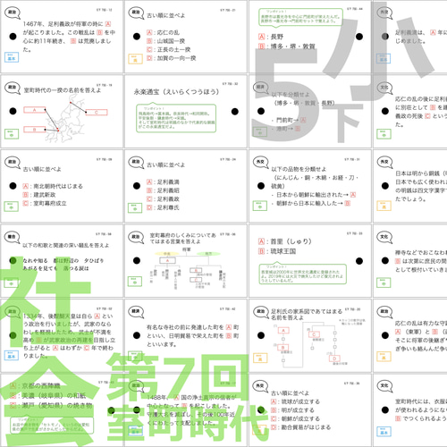 中学受験 暗記カード【5年上 理科11-19回】予習シリーズ 組み