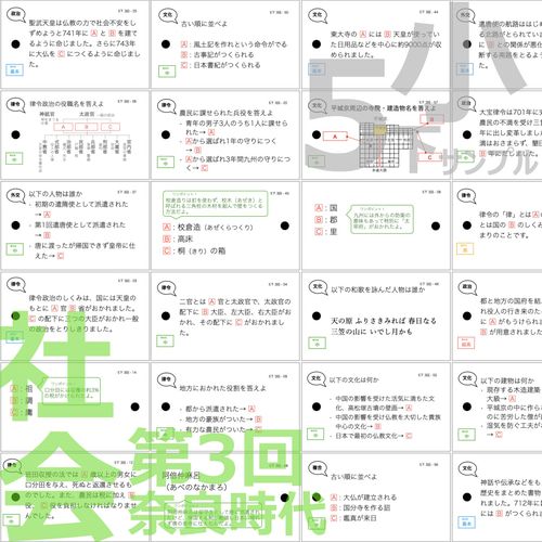 中学受験 暗記カード【5年上 社会 1-9回セット】組分けテスト 予習シリーズ 中学受験 暗記カード）5年上 社会 全セット 1-19回 – TT1