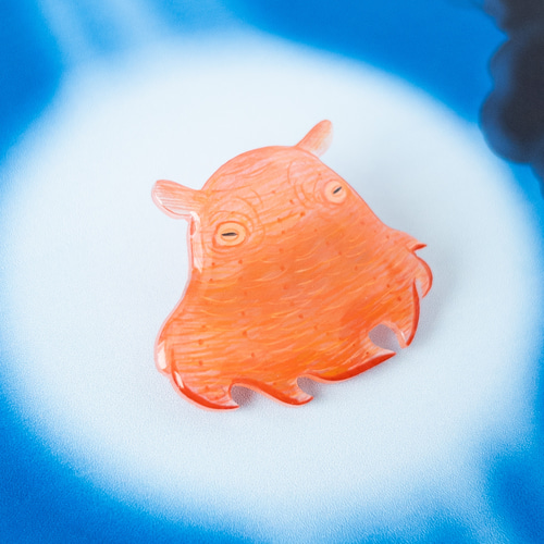 メンダコ＊ブローチ (マグネットにも変更可) ブローチ ねぎねぎ 通販