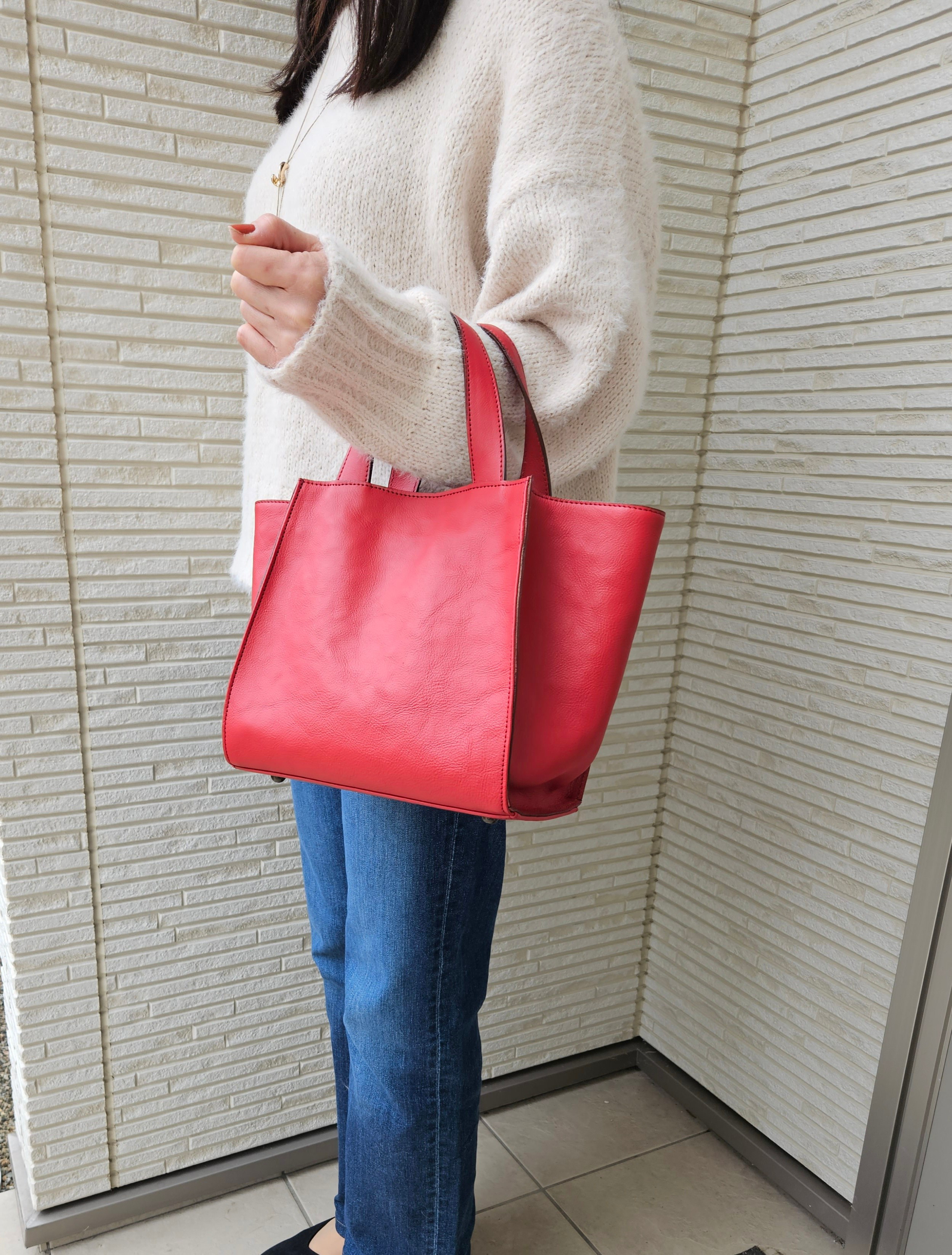 日本製　物の出し入れが 物凄くしやすいファスナー開閉式トートバック「Hiro=ヒロ」　選べる12色