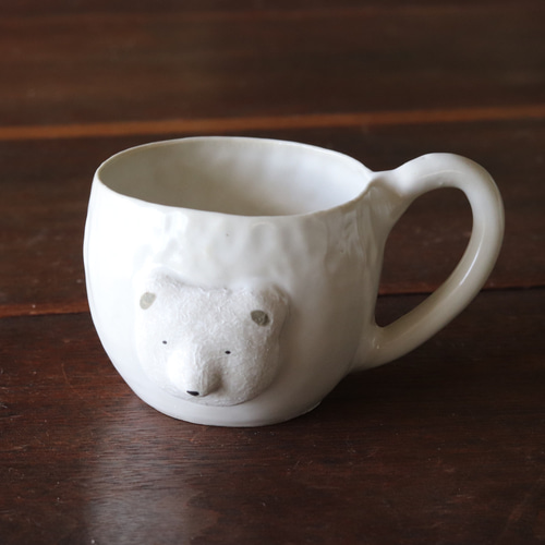 動物マグカップ シロクマ（受注生産） マグカップ COCOSTONE