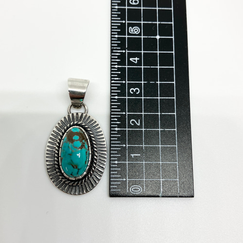 パイロットマウンテン　ターコイズ　シルバー　ネックレス　#インディアンジュエリー パイロットマウンテン ターコイズ トルコ石 シルバー ネックレス