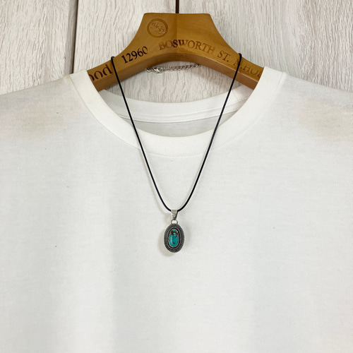 パイロットマウンテン　ターコイズ　シルバー　ネックレス　#インディアンジュエリー パイロットマウンテン ターコイズ トルコ石 シルバー ネックレス