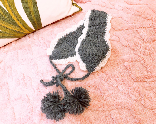 【専用】イヤーマフ　耳当て　ハンドメイド　編み物 編み物】ハートイヤーマフの作り方/Diy earmuffs/귀도리 만들기