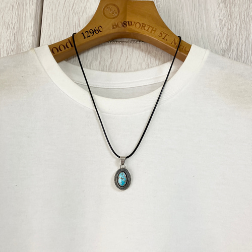 ペルシャン ターコイズ トルコ石 シルバー ネックレス