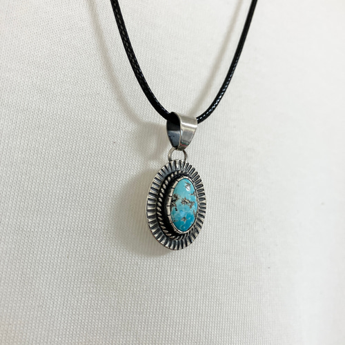 ペルシャン ターコイズ トルコ石 シルバー ネックレス