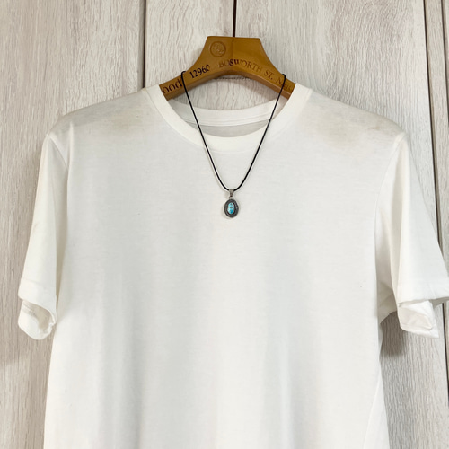 ペルシャン ターコイズ トルコ石 シルバー ネックレス ペンダント