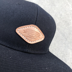 スナップバック CAP　LOGOTYPE2  色：ブラック【送料無料】帽子　Yupoong/FLEXFIT 2枚目の画像