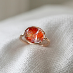 K10[flower fishのlimonite in quartz]ring 3枚目の画像