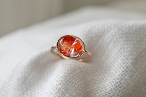 K10[flower fishのlimonite in quartz]ring 3枚目の画像