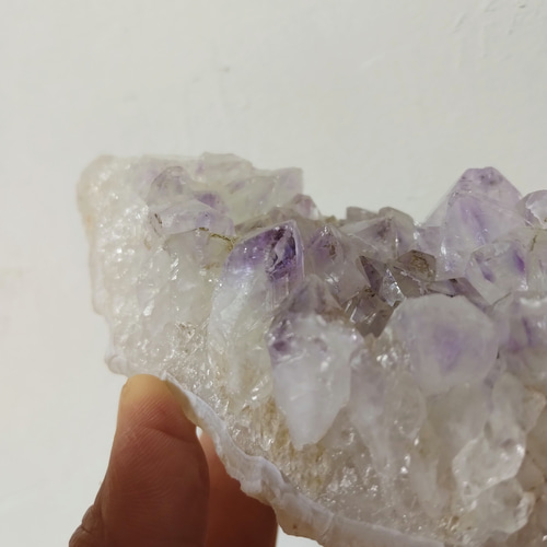 聖なる花❇️カルール産 開口 アメジスト クラスター 大きめサイズ インド/カルール産]フラワーアメジストクラスター/原石（レピ