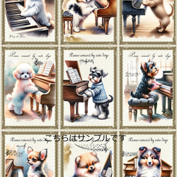 オリジナル 生地 ブロックデザイン パネル生地 犬 犬柄 シーズー