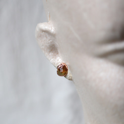 黃水晶葉子耳環 第9張的照片