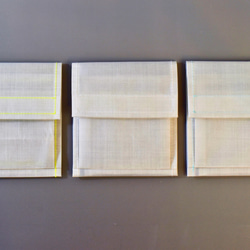 Dyneemaだけで作った財布  余計なものなし ダイニーマ UL WALLET 二つ折り財布 水色 7枚目の画像