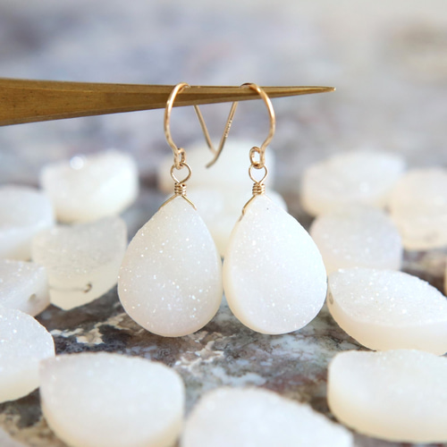 ドゥルージーアゲート ピアス ドゥルージーアゲート ピアス