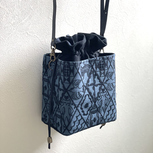 ⚮̈ミナペルホネン symphony ネリオバッグ シンフォニー あおり巾着