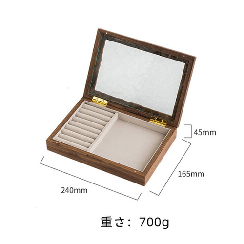 フローラガラス付きのアクセサリーショーケース ディスプレイ