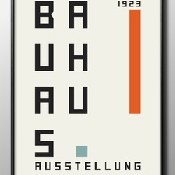 14401■アートポスター　絵画　A3サイズ『バウハウス　BAUHAUS』イラスト　デザイン　上級マット紙　北欧 1枚目の画像