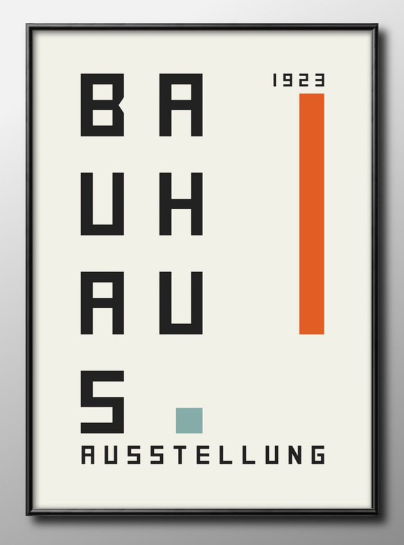 14401■アートポスター　絵画　A3サイズ『バウハウス　BAUHAUS』イラスト　デザイン　上級マット紙　北欧 1枚目の画像