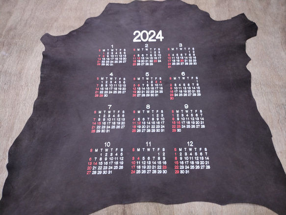 k様ご予約品2024年レザーカレンダー その他素材 shinseishouji 通販 