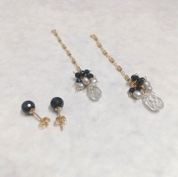 【14kgf】 2WAY blackspinel pierce 6枚目の画像