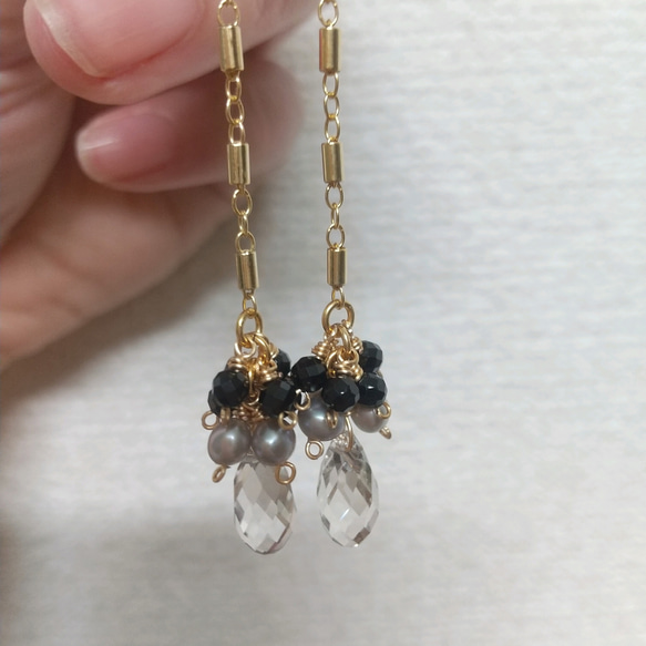 【14kgf】 2WAY blackspinel pierce 4枚目の画像