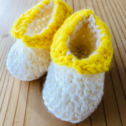 ベビー　ソックス　シューズ(バナナ2)               Baby Socks Shoes (Banana2) 1枚目の画像