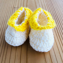 ベビー　ソックス　シューズ(バナナ2)               Baby Socks Shoes (Banana2) 2枚目の画像