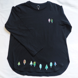 原画長袖Tシャツ（木）　Lサイズ 1枚目の画像