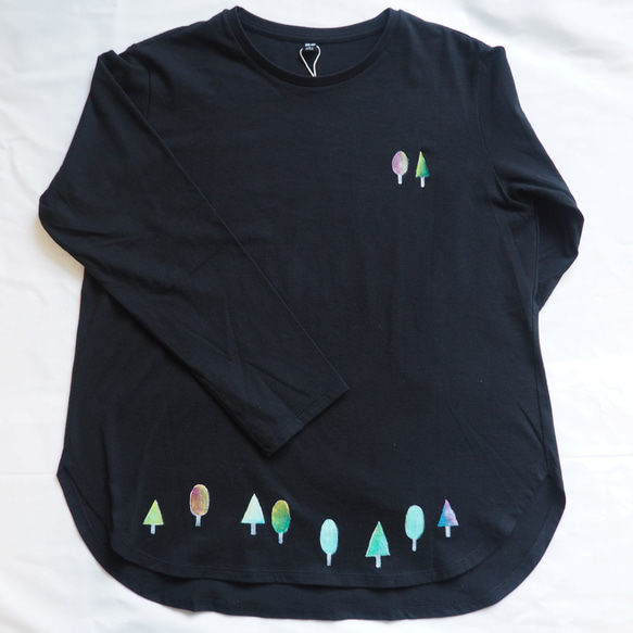 原画長袖Tシャツ（木）　Lサイズ 1枚目の画像
