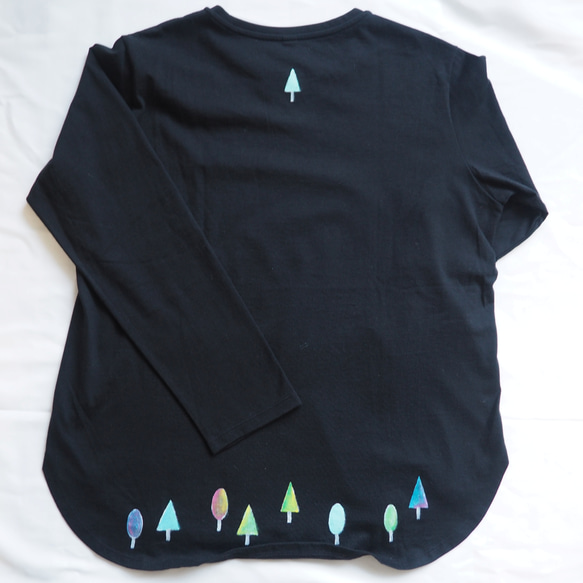 原画長袖Tシャツ（木）　Lサイズ 2枚目の画像