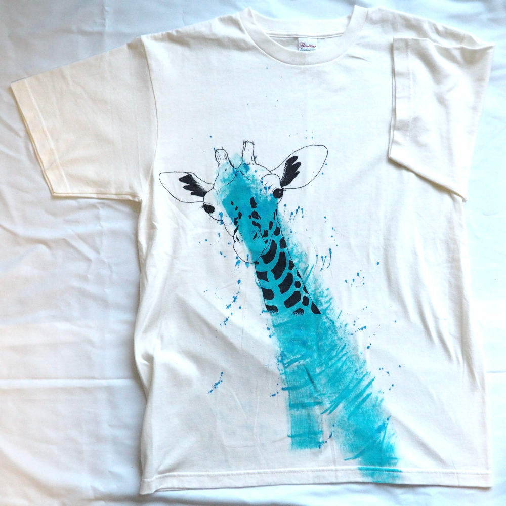 原画半袖Tシャツ（きりん）　Lサイズ