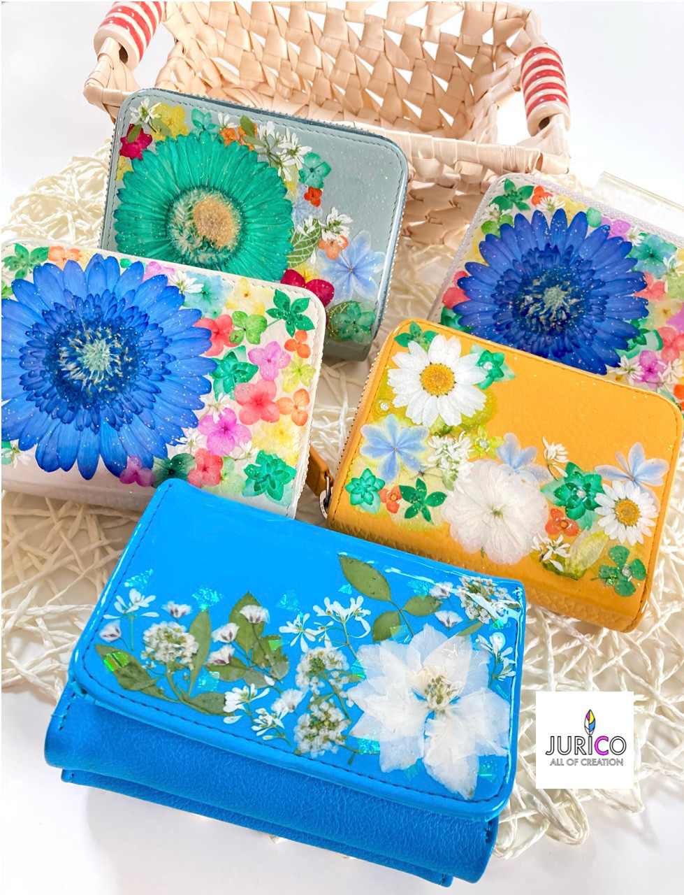 gaoqiaoroi様オーダーメイド商品 お花たっぷりのコンパクト財布・ミニ財布 フルオーダーメイドで