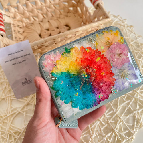 お花たっぷりのコンパクト財布・ミニ財布 フルオーダーメイドで